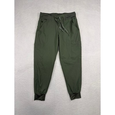 Med Couture Insight Olive Green Cargo Scrub Joggers Womens XSP Petite 2708