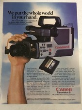 1985 Canon Canovision 8 Camcorder Vintage Print Ad Advertisement pa13