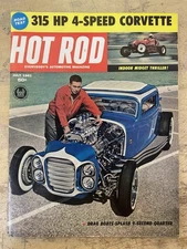 HOT ROD MAGAZINE JULY 1961 315 HP 4-SPEED CORVETTE HOTTEST THING ON THE ROAD