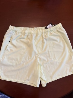 DSG Mens Solid Yellow 6'' Inseam Athletic Agility Shorts Size XL 50 +UV NWT