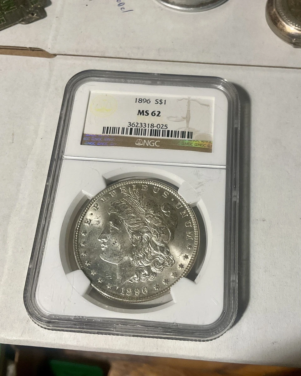 MS 62 Graded 1896 Year Morgan US Dollars (1878-1921) for sale | eBay