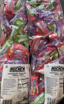 Hi-Chew Bulk 380+ Pieces 4.41 LBS Strawberry, Mango, Green Apple, Grape Hi Chew