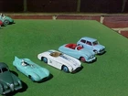 4 x VINTAGE DINKY TOYS CARS & 1 CORGI MINI