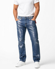 Image of Diesel Industry Men's Slim Fit Mid Waist Straight Leg Blue Jeans Size 32 Nwt