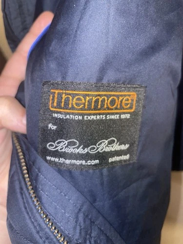 Brooks Brothers Men's Navy Blue Paddock Diamond Quilted Vest Size Large EUC image 3