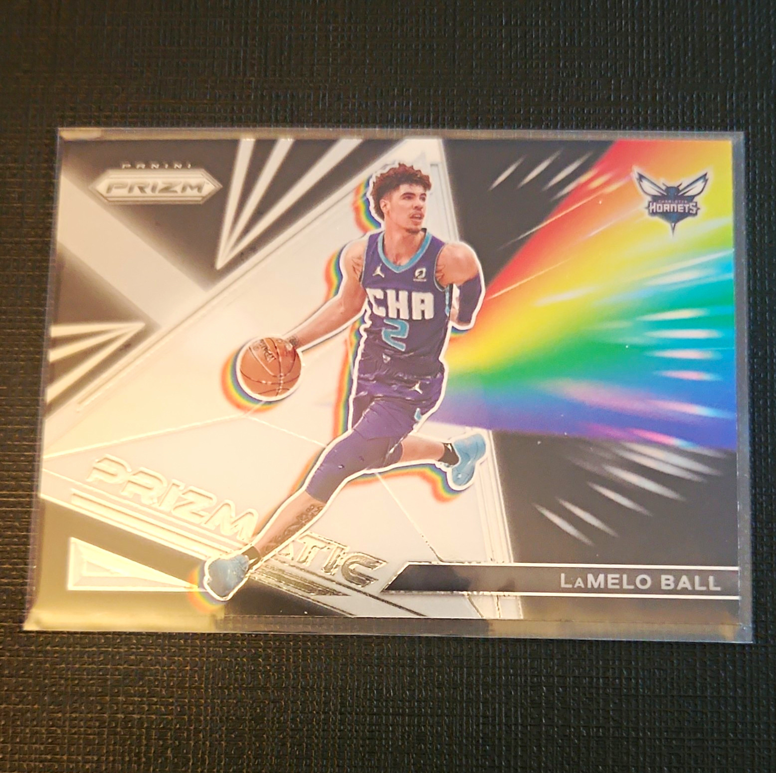 Panini 2021-22 Prizm Prizmatic Silver Prizm LaMelo Ball Hornets #1