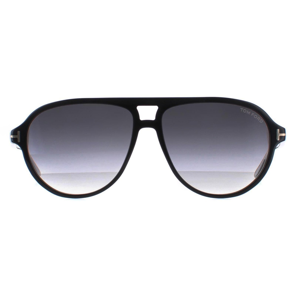 Tom Ford Sunglasses FT0932 Jeffrey 01B Shiny Black Smoke Gradient