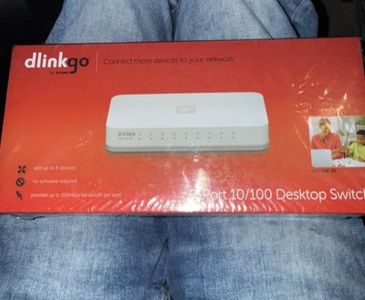 New D-Link Dlinkgo GO-SW-8G 8 Port Gigabit Desktop Switch SEALED