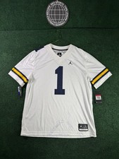 Michigan Wolverines Jordan Brand Football Jersey Size Large DEFECT
