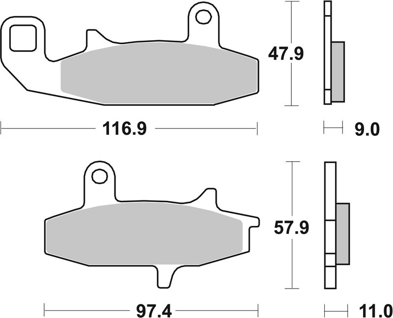 Plaquettes de frein BREMBO route métal fritté 07SU15SA pour rouler sous la pluie