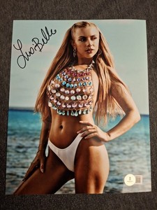 LEXI BELLE SIGNED AUTOGRAPHED SEXY ADULT STAR 8x10 PHOTO BECKETT BAS
