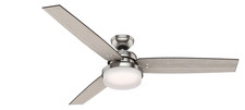 Hunter Fans - Sentinel 60 Inch Ceiling Fan with LED Light Kit and Handheld 59459
