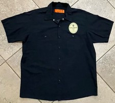 Gallagher’s Irish Pub Ocean Beach Ca Work Shirt XL Black Button Up Corner Stone