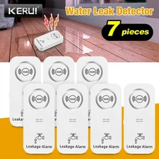 Water Leak Sensor Alarm 90dB Voice Alert Wireless Water Leakage Detector Alarm