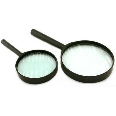 2 2X Large Glass Magnifying Glasses 3'' Reading Map Stamp Coin Jewelers Tools