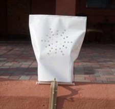 WHITE STARBURST ELECTRIC LUMINARY PATHWAY LIGHT SET CLASSIC CHRISTMAS USA MADE