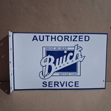 Buick Porcelain Enamel Sign 18 X 10 Inches 2 Sided