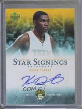 2007-08 Upper Deck Star Signings Gold 15/20 Kevin Durant #SS-KD Auto 1j2