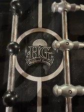 Highland Games Foosball Table Black with Silver Rods
