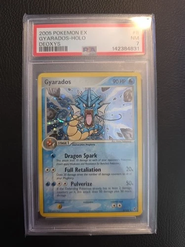 2005 Pokémon Ex Gyarados-Holo Deoxys #8 PSA 7 NM