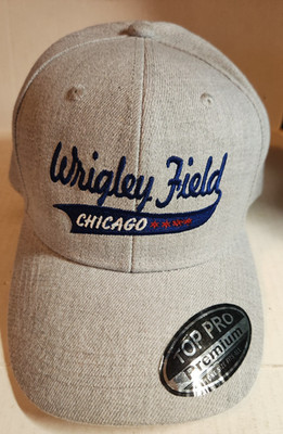 Wrigley Field Chicago Top Pro Premium Gray Strap Back Hat