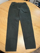 Vintage Wrangler Women  s Jeans Size 8x32 Dark Green Made in Mexico Western