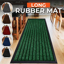 Long Rubber Barrier Mat Non Slip Runner Rug & Heavy Duty Door Mats Floor Mat