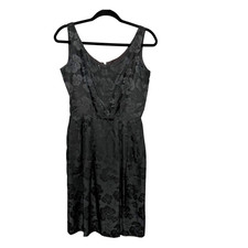 Vintage Nuit Old Money 100% Silk Dress Womens Size 4 Whimsigoth Quiet Luxury