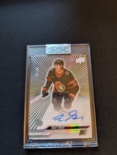 2023-24 UD Clear Cut Ridly Greig Rc Auto Outburst #07/25 (tiny Scratch on case)