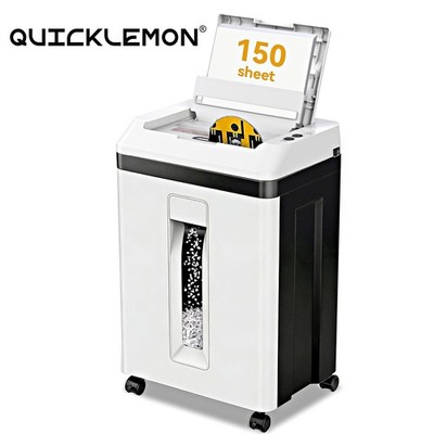 150-Sheet Auto Feed Paper Shredder P5 Micro Cut CDCredit Card 5.3 Gal Office Hom