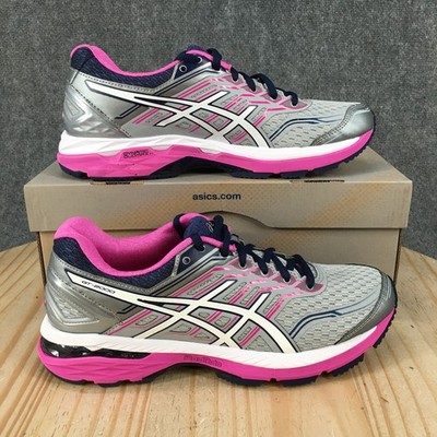 Asics GT-2000 Running Shoes Womens 8.5 2A Sneakers Lace Up Mesh Gray T760N NEW