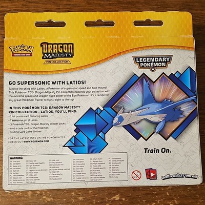 Pokmon Dragon Majesty Pin Collection Latios Sealed Kit Promo Card 2018 |  eBay