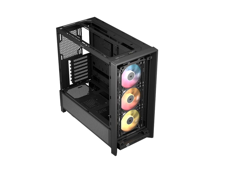 Corsair FRAME 4000D RS ARGB Black Steel / Tempered Glass ATX Mid Tower Computer - Image 2 of 4