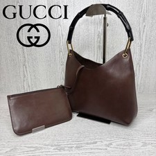 Borsa a mano Gucci in pelle di bambù vintage autentica