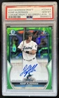 2023 Bowman Draft Kemp Alderman Chrome Auto Green Lava Refractor 1st #/99 PSA 10
