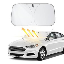 Car Shade Front Windshield-Portable Folding Strong UV Heat M 55.12 27.56inch