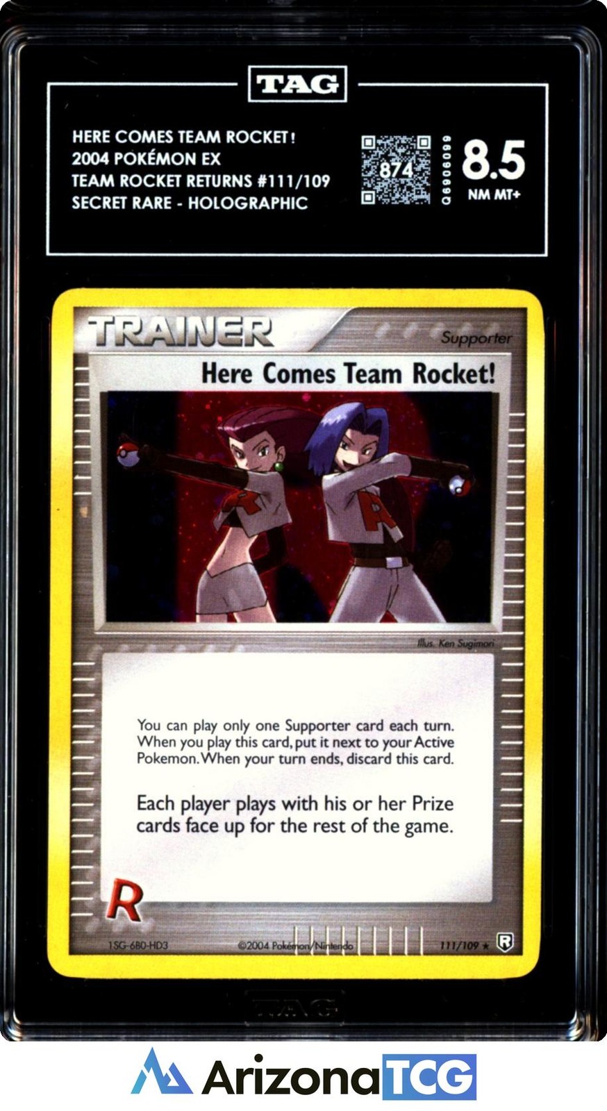 Pokemon 2004 Here Comes Team Rocket 111 Team Rocket Returns RANK 2 POP 5 TAG 8.5