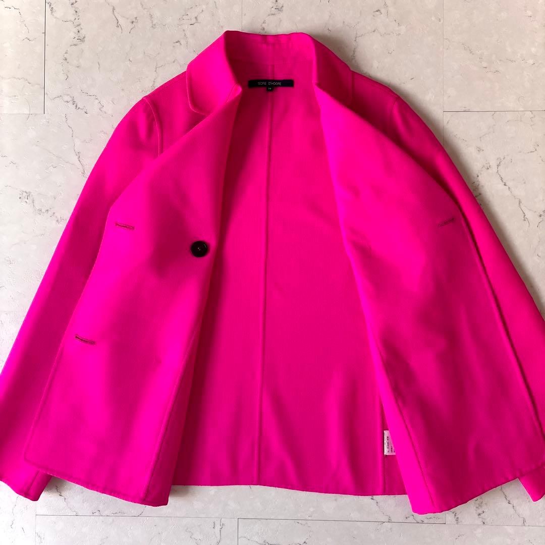 SOFIE D'HOORE Wool Double Tailored Jacket Pink 36 - image 11
