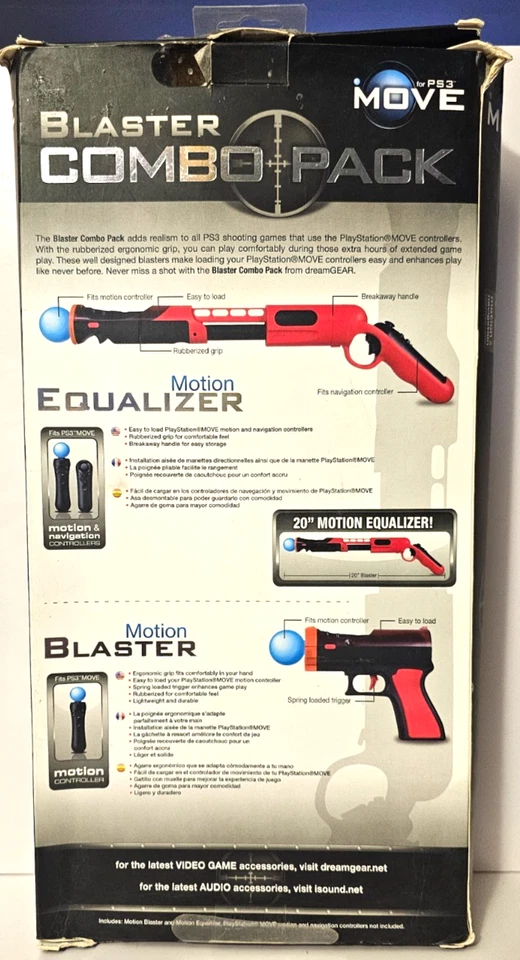 Move Blaster Combo Pack PS3 - Motion Equalizer & Blaster - Spring Loaded - Image 2 of 4