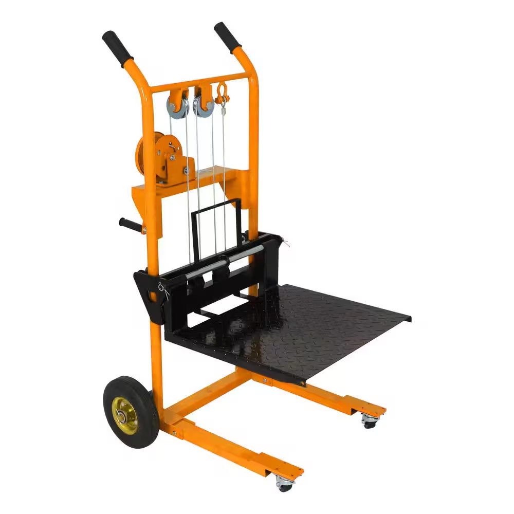 330 Lbs. 40.5 In. Max Lift Mini Type Hand Pallet Stacker Manual Stacker with Fix