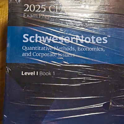 Kaplan Schweser SchweserNotes 2025 Level I Buch 1 bis 4 Quant, Econ, Corporate