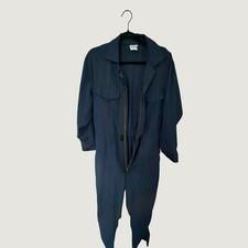 Vintage 80s Work Utility Coveralls Jumpsuit Navy Blue Mens Large 42-44 USA
