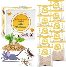 10PK Natural Mouse Repellent Pouches with Peppermint Oil  Indoor Outdoor Rodent