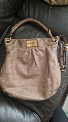 Marc by Marc Jacobs Tasche Hobo Bag Leder grau taupe