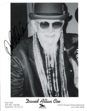 COUNTRY SINGER David Allan Coe autograph, signed photo