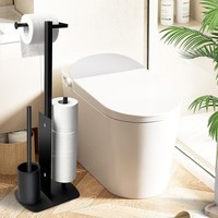 Klopapierhalter Stehend Edelstahl Mit KlobüRste WC Garnitur FüR Toilettenpapier