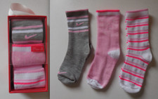 Nike CGG Socks Crew 3 PK Unisex Kids 5-7 Years Multicolor