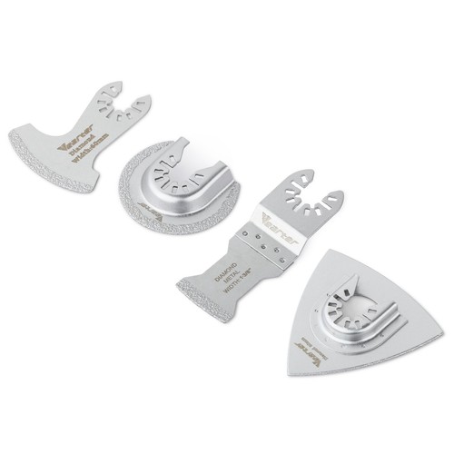 Set 4 pz lame diamantate oscillanti multiutensile per rimozione malta malta - Foto 15 di 18