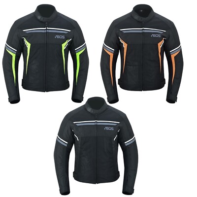 Summer Motorcycle Jacket with Protectors Men's Textile Motorbike Jacket Scooter New