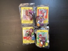 Lot of 4 California Raisins Figures Hardee's W/Card NEW SEALED